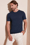 Buratti Bisiklet Yaka % 100 Pamuk Regular Fit Basic Erkek T Shirt 59020001 İNDİGO