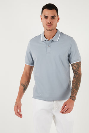 Buratti Pamuklu Regular Fit Erkek Polo Yaka T Shirt 5902063 AÇIK GRİ