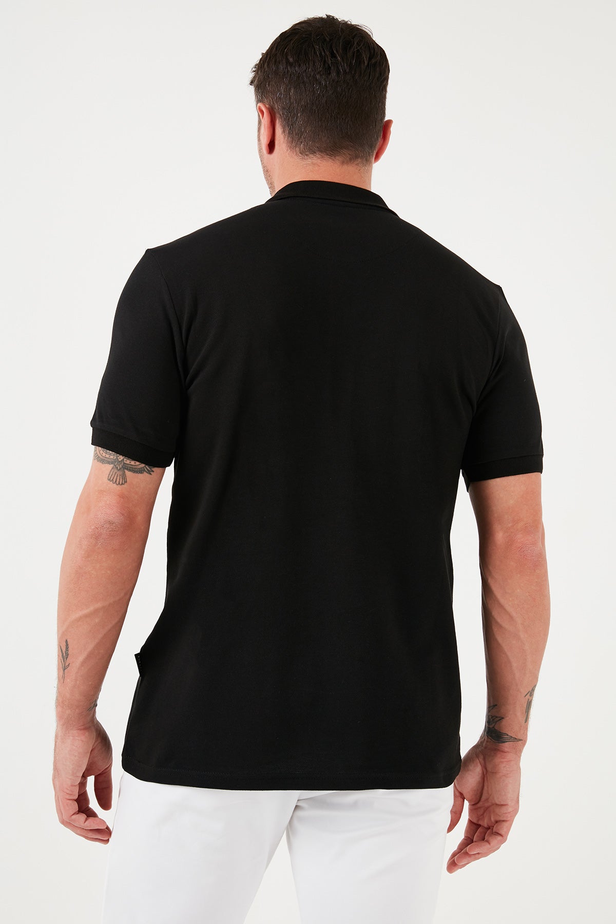 Buratti % 100 Pamuk Regular Fit Düğmeli Erkek Polo Yaka T Shirt 5902127 SİYAH