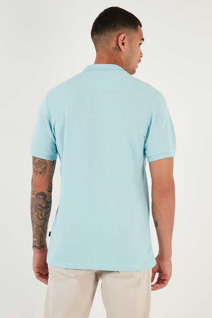 Buratti % 100 Pamuk Regular Fit Düğmeli Erkek Polo Yaka T Shirt 5902127 MENTOL