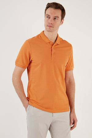 Buratti % 100 Pamuk Regular Fit Düğmeli Erkek Polo Yaka T Shirt 5902127 HARDAL