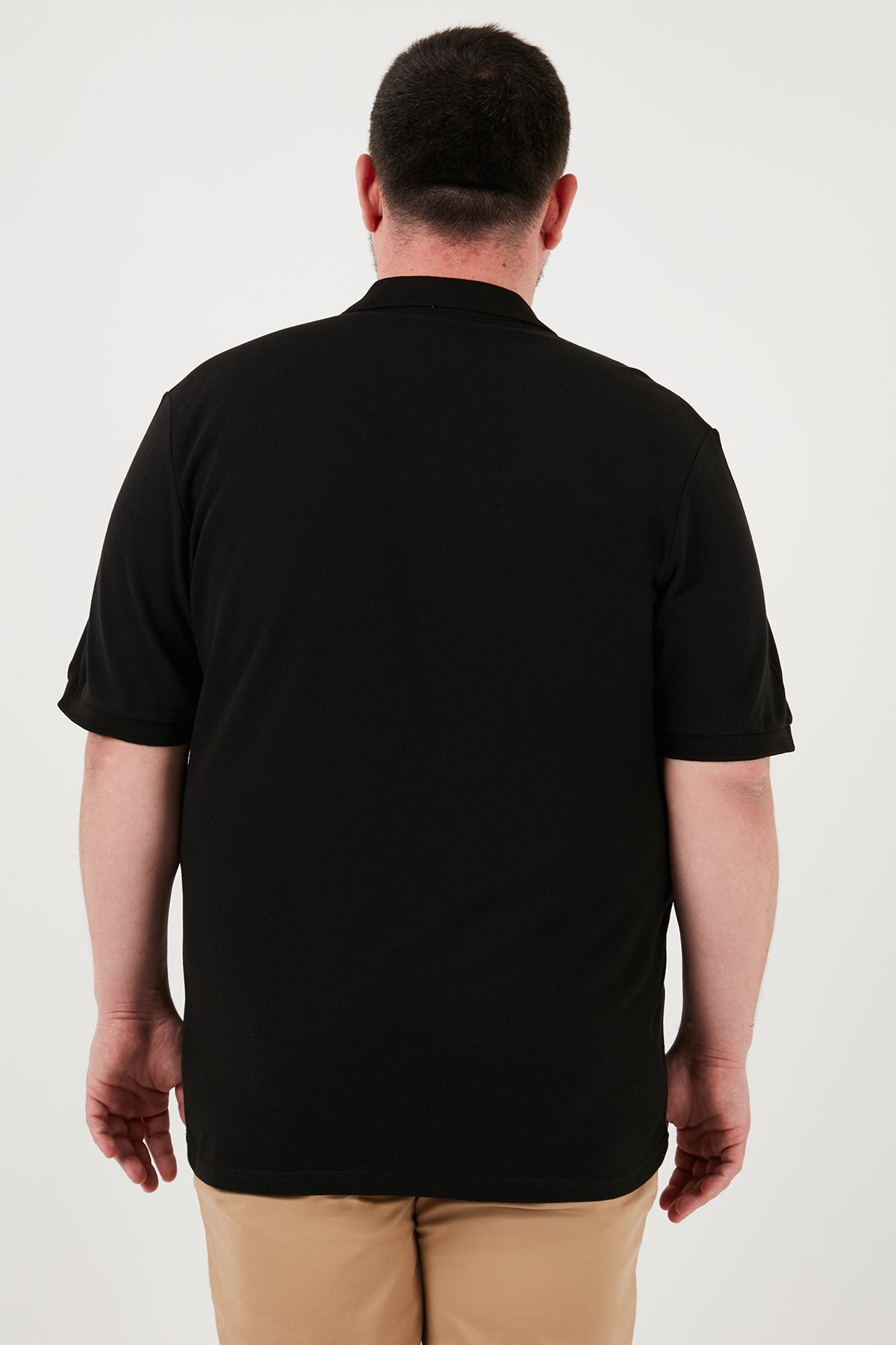 Buratti Pamuklu Regular Fit Büyük Beden Erkek Polo Yaka T Shirt 5902127B SİYAH