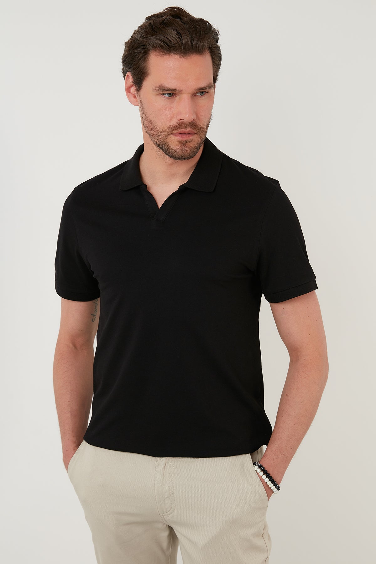 Buratti Regular Fit Pamuklu Erkek Polo Yaka T Shirt 5902141 SİYAH