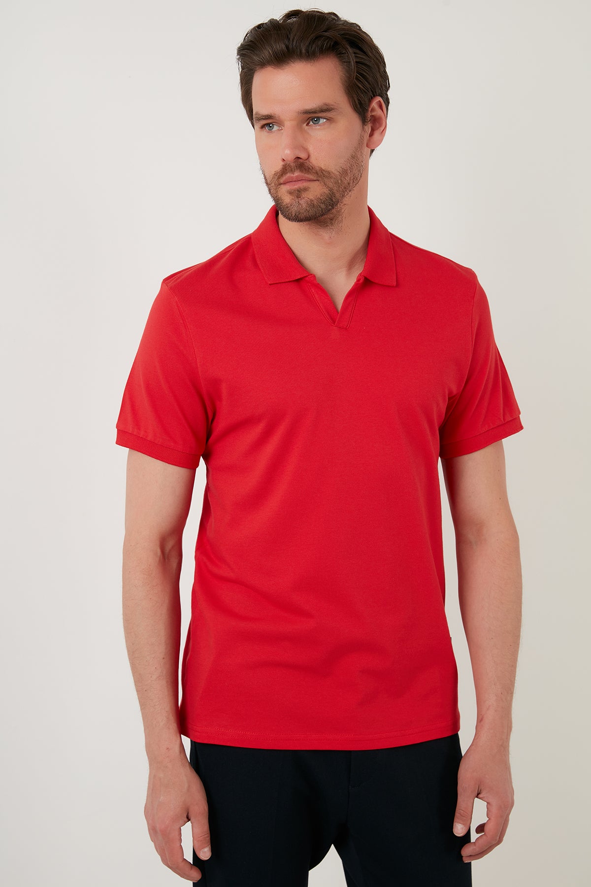 Buratti Regular Fit Pamuklu Erkek Polo Yaka T Shirt 5902141 KIRMIZI