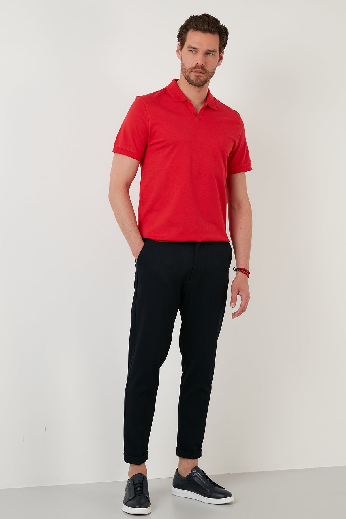 Buratti Regular Fit Pamuklu Erkek Polo Yaka T Shirt 5902141 KIRMIZI