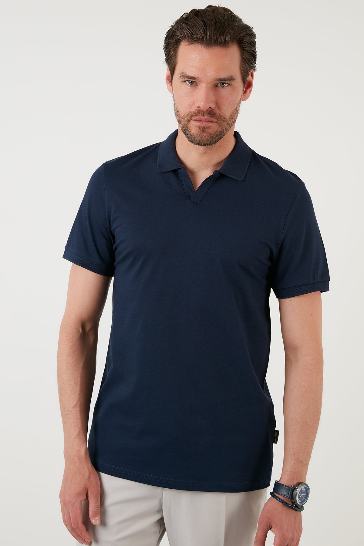 Buratti Regular Fit Pamuklu Erkek Polo Yaka T Shirt 5902141 İNDİGO