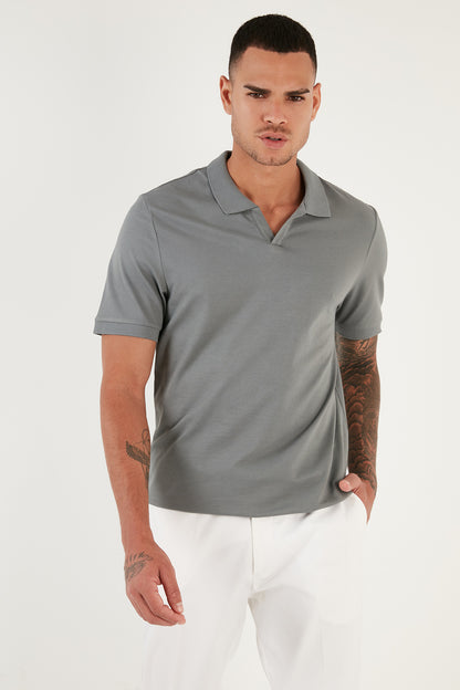 Buratti Regular Fit Pamuklu Erkek Polo Yaka T Shirt 5902141 AÇIK HAKİ