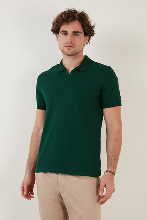 Buratti Regular Fit Pamuklu Erkek Polo Yaka T Shirt 5902141 ÖRDEK YEŞİL