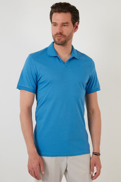 Buratti Regular Fit Pamuklu Erkek Polo Yaka T Shirt 5902141 KOYU MAVİ