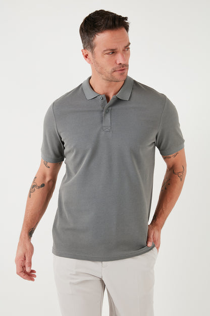 Buratti Regular Fit Pamuklu Düğmeli Erkek Polo Yaka T Shirt 5902326 AÇIK HAKİ