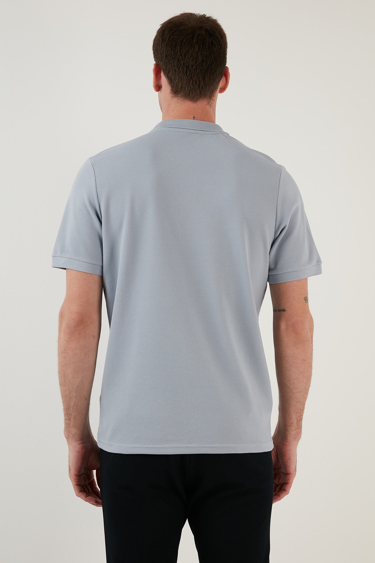 Buratti Regular Fit Pamuklu Düğmeli Erkek Polo Yaka T Shirt 5902326 AÇIK GRİ