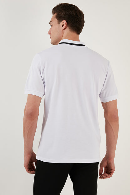 Buratti % 100 Pamuk Regular Fit Düğmeli Erkek Polo Yaka T Shirt 59023861 BEYAZ