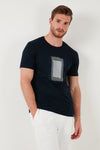 Buratti Pamuklu Slim Fit Bisiklet Yaka Erkek T Shirt 646R7930 LACİVERT