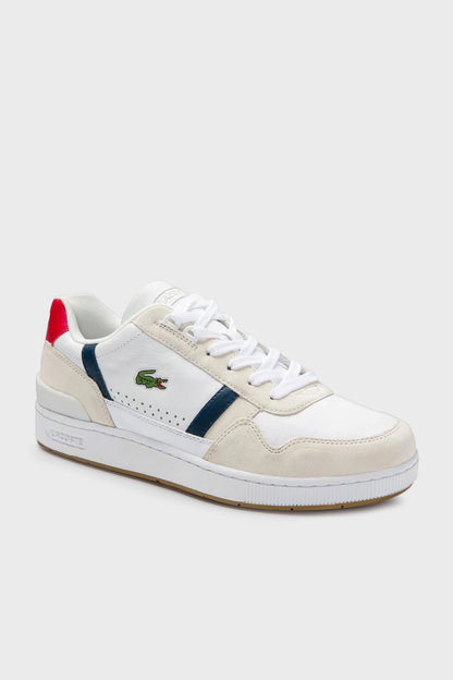 Lacoste Süet Sneaker Erkek Ayakkabı 740SMA0048 407 BEYAZ-LACİVERT