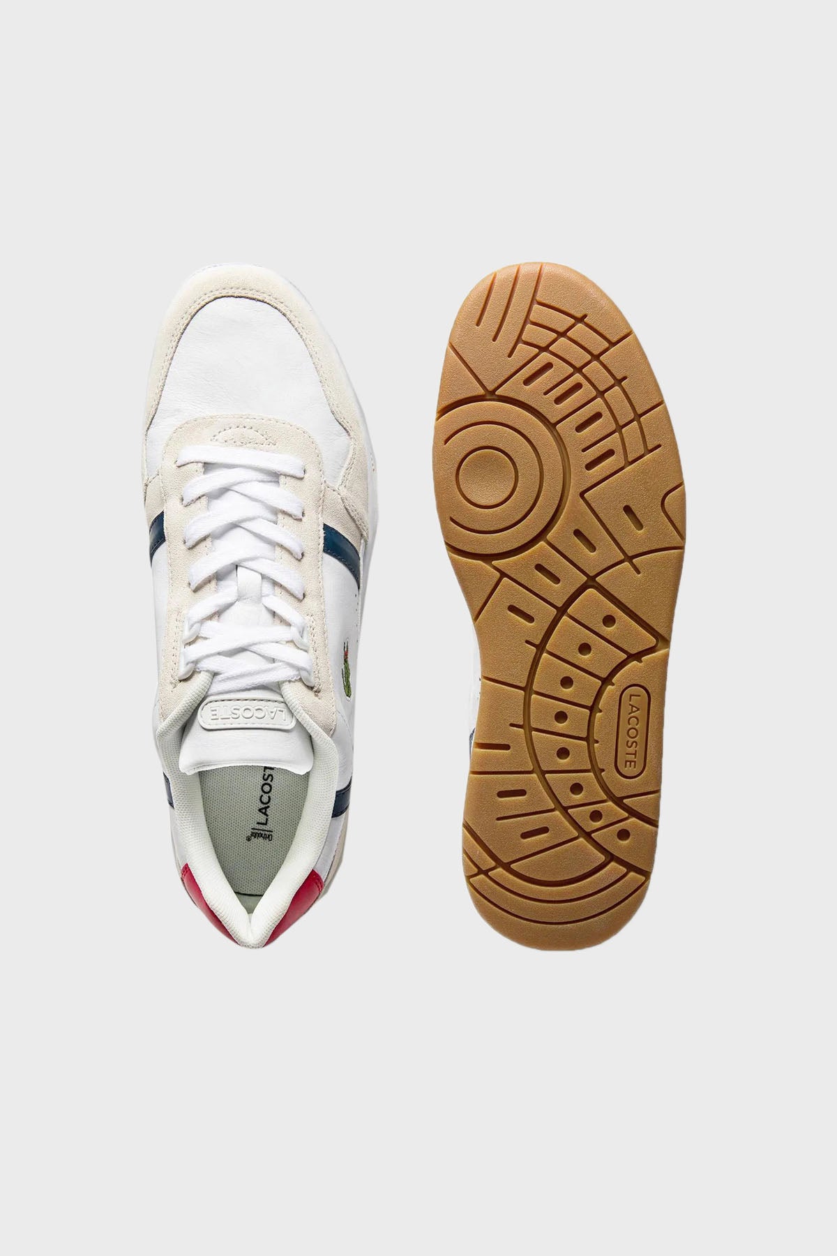 Lacoste Süet Sneaker Erkek Ayakkabı 740SMA0048 407 BEYAZ-LACİVERT