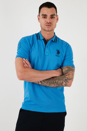 U.S. Polo Assn Pamuklu Logolu Slim Fit Polo Yaka Erkek T Shirt G081GL0111571222 SAKS