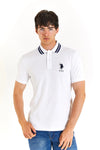 U.S. Polo Pamuklu Slim Fit Erkek Polo Yaka T Shirt G081GL0111792252 BEYAZ