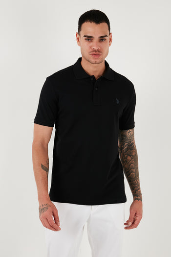 U.S. Polo Pamuklu Slim Fit Erkek Polo Yaka T Shirt G081GL0111792406 SİYAH