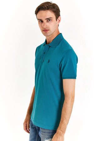 U.S. Polo Pamuklu Slim Fit Erkek Polo Yaka T Shirt G081GL0111792406 DarkEden