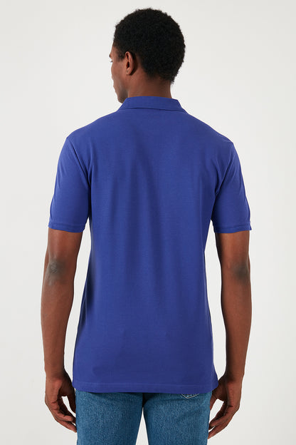 U.S. Polo Pamuklu Slim Fit Erkek Polo Yaka T Shirt G081GL0111792406 Royal Mavi