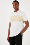 U.S. Polo Pamuklu Regular Fit Erkek Polo Yaka T Shirt G081GL0111826904 EKRU