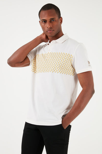 U.S. Polo Pamuklu Regular Fit Erkek Polo Yaka T Shirt G081GL0111826904 EKRU