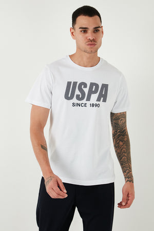 U.S. Polo Pamuklu Regular Fit Bisiklet Yaka Erkek T Shirt G081GL0111827203 BEYAZ