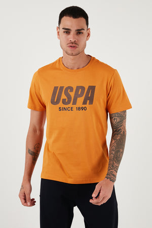 U.S. Polo Pamuklu Regular Fit Bisiklet Yaka Erkek T Shirt G081GL0111827203 KİREMİT