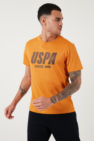 U.S. Polo Pamuklu Regular Fit Bisiklet Yaka Erkek T Shirt G081GL0111827203 KİREMİT