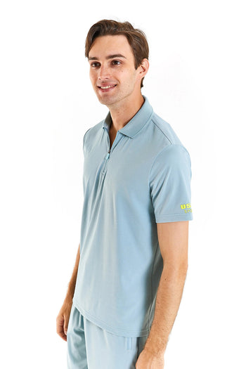 U.S. Polo Regular Fit Erkek Polo Yaka T Shirt G081SZ0111828104 Su Yeşili