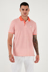 U.S. Polo Pamuklu Regular Fit Erkek Polo Yaka T Shirt G081SZ0111830573 NAR ÇİÇEĞİ