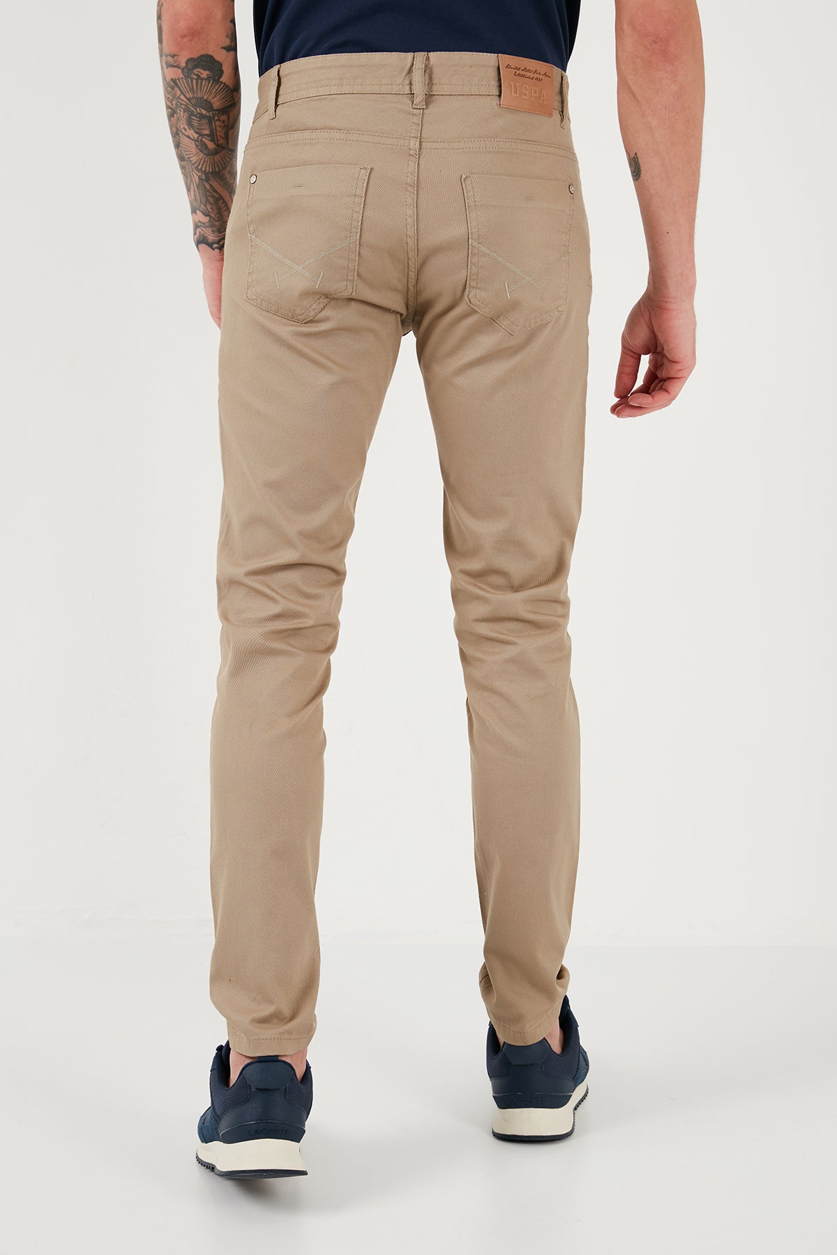 U.S. Polo Pamuklu Slim Fit Chino Erkek Pantolon G081SZ0781873679 HAKİ