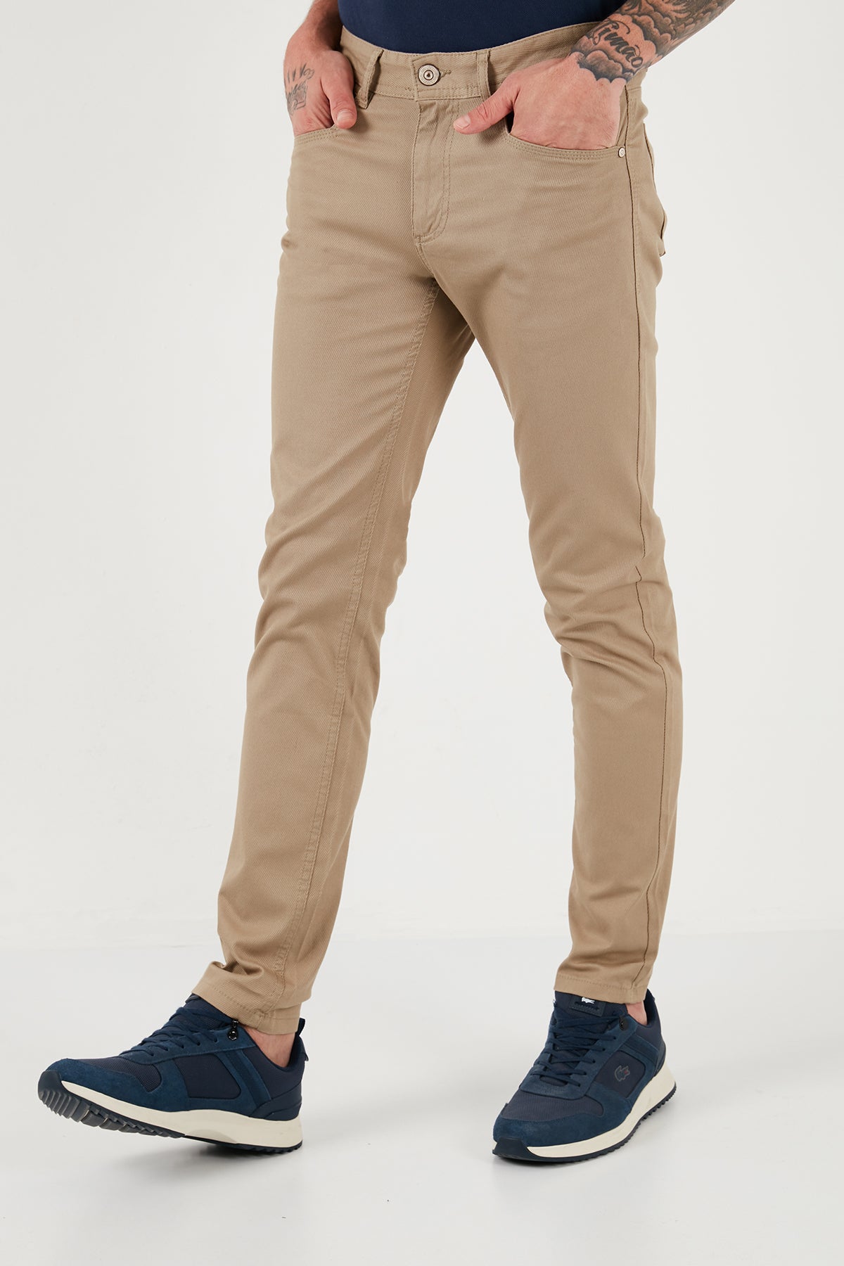 U.S. Polo Pamuklu Slim Fit Chino Erkek Pantolon G081SZ0781873679 HAKİ