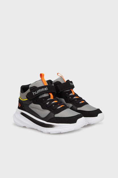 Hummel Logolu Kalın Tabanlı Cırtlı Sneaker Unisex Çocuk Ayakkabı 900556-2267 SİYAH-ANTRASİT