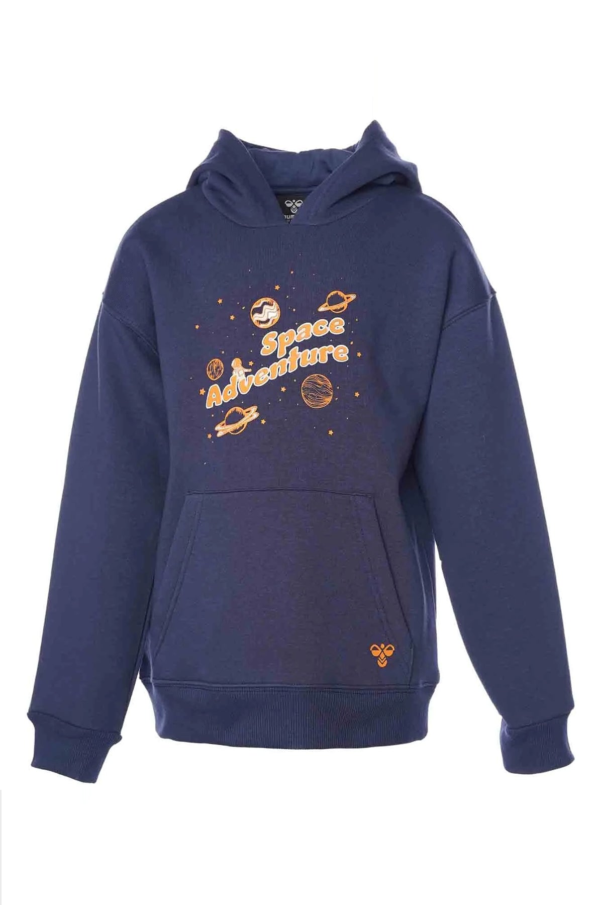 Hummel Desenli Pamuklu Regular Fit Unisex Çocuk Sweat 921917-7480 LACİVERT