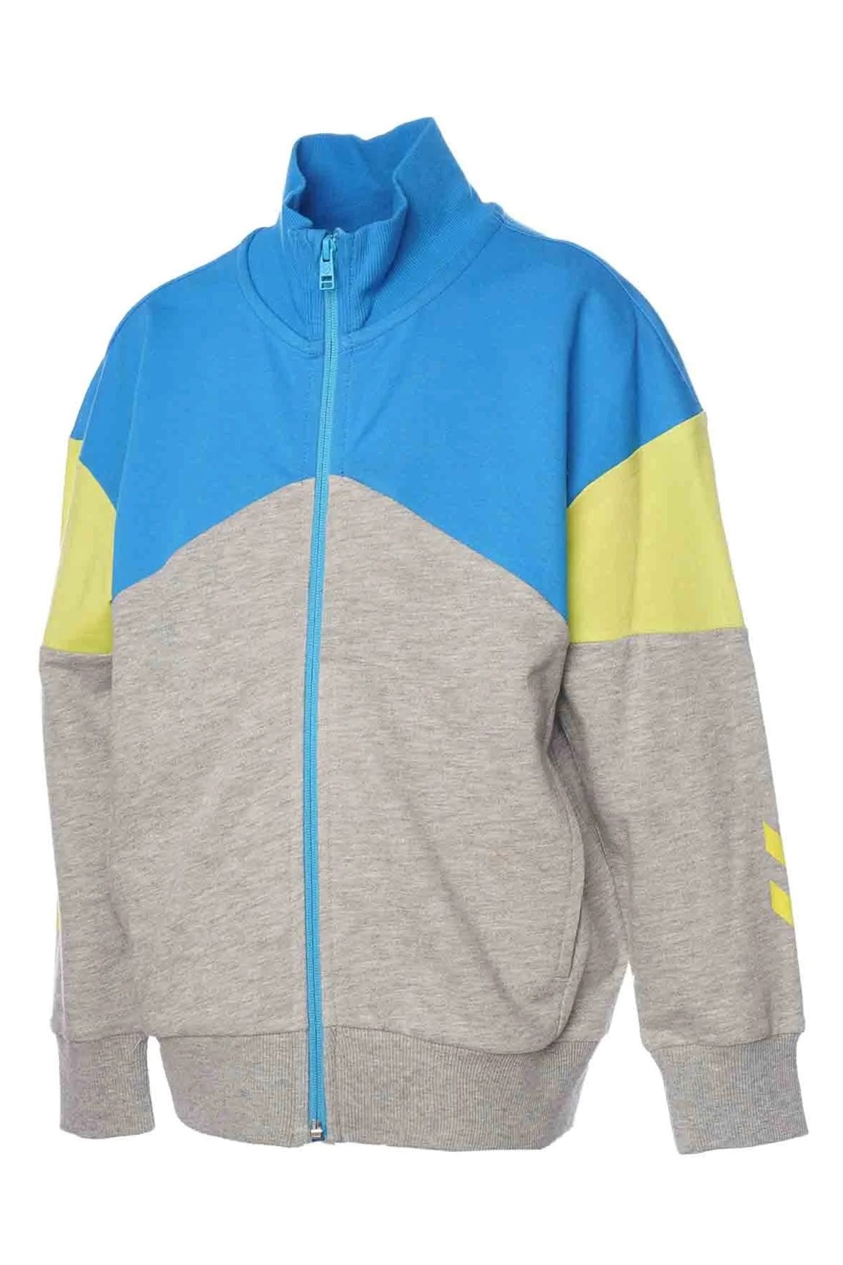 Hummel Logolu % 100 Pamuklu Regular Fit Unisex Çocuk Sweat 921982-7428 GRİ