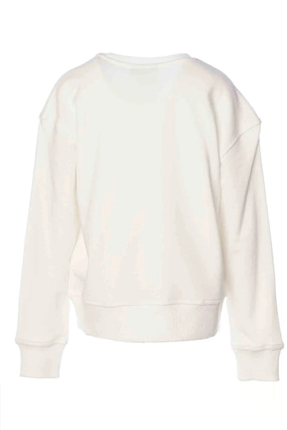 Hummel Desenli Pamuklu Bisiklet Yaka Unisex Çocuk Sweat 922012-9003 BEYAZ