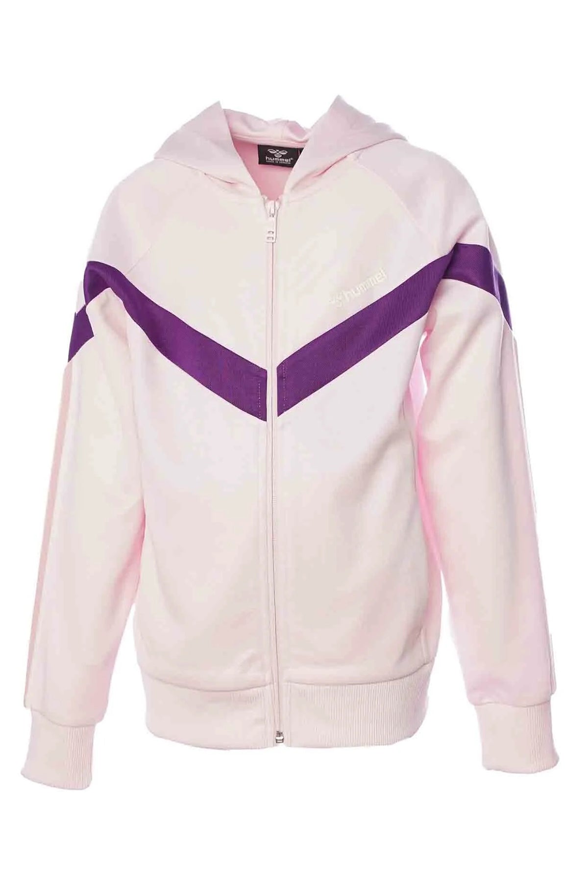 Hummel Logolu Regular Fit Kapüşonlu Unisex Çocuk Sweat 922026-9823 PEMBE