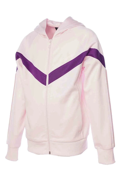 Hummel Logolu Regular Fit Kapüşonlu Unisex Çocuk Sweat 922026-9823 PEMBE