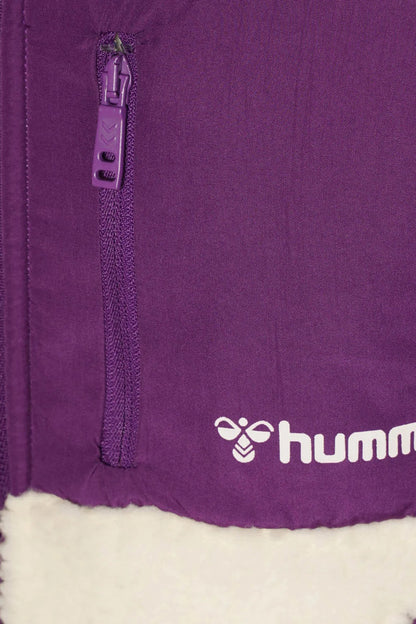 Hummel Regular Fit Fermuarlı Kapüşonlu Yumuşak Dokulu Unisex Çocuk Polar 922062-9820 EKRU