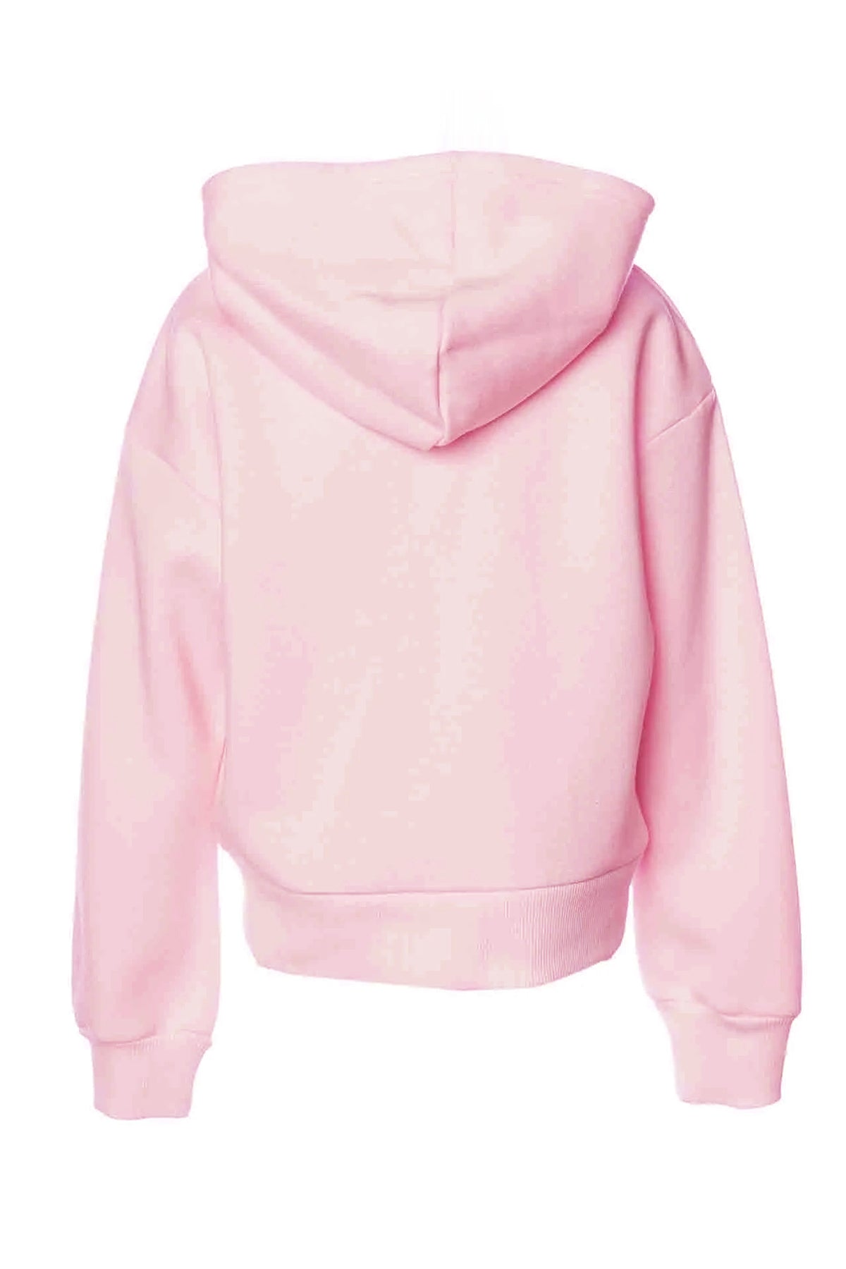 Hummel Desenli Pamuklu Oversize Fit Unisex Çocuk Sweat 922067-9823 PEMBE