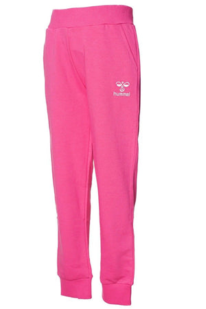 Hummel Pamuklu Regular Fit Normal Bel Lastikli Paça Unisex Çocuk Eşofman Altı 931613-3576 PEMBE