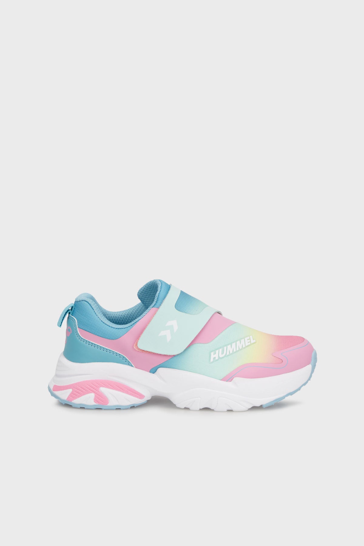 Hummel Renkli Logolu Cırtlı Sneaker Kız Çocuk Ayakkabı 900552-3038 PEMBE-MOR