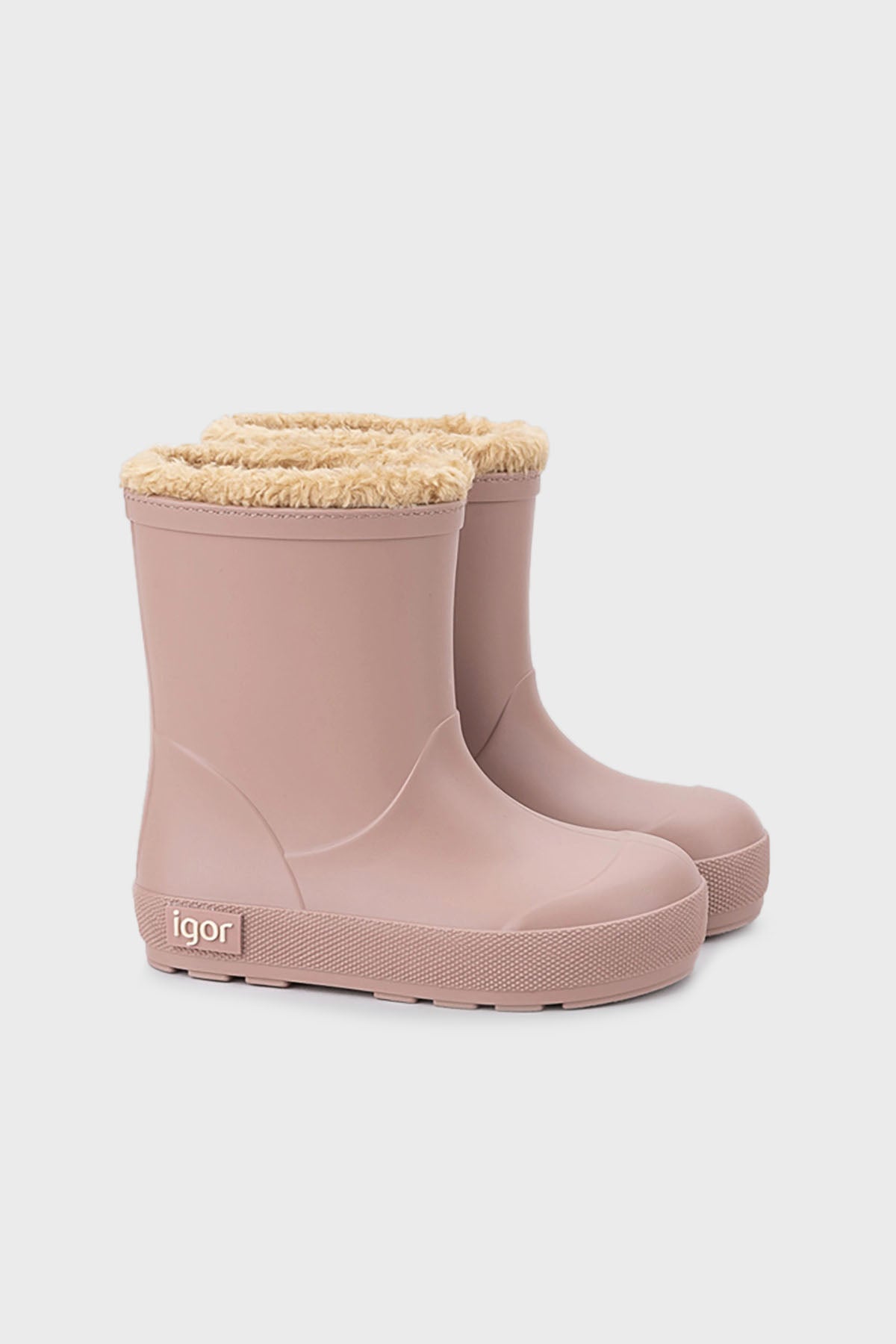 Igor Yogi Borreguito İçi Yumuşak Tüylü Su Geçirmez Unisex Çocuk Yağmur Çizmesi W10306 PEMBE