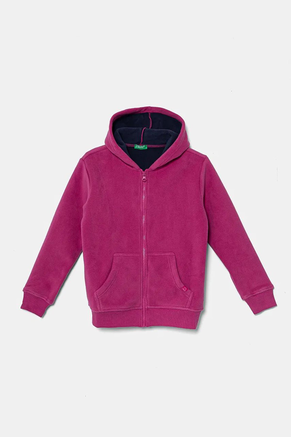 United Colors Of Benetton Regular Fit Yumuşak Dokulu Kapüşonlu Erkek Çocuk Sweat 3H6RC502L MOR