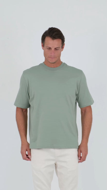 Buratti Pamuklu Oversize Bisiklet Yaka Basic Erkek T Shirt 5902365 Elma