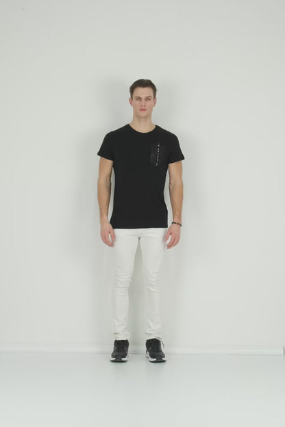 Buratti Bisiklet Yaka % 100 Pamuk Slim Fit Erkek T Shirt 541QUINT SİYAH