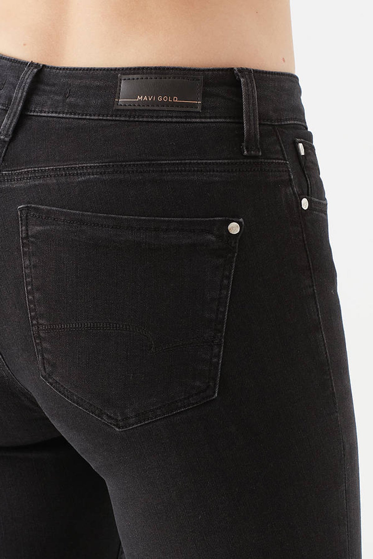 Mavi Yüksek Bel Skinny Pamuklu Tess Jeans Bayan Kot Pantolon 100328-31910 SİYAH