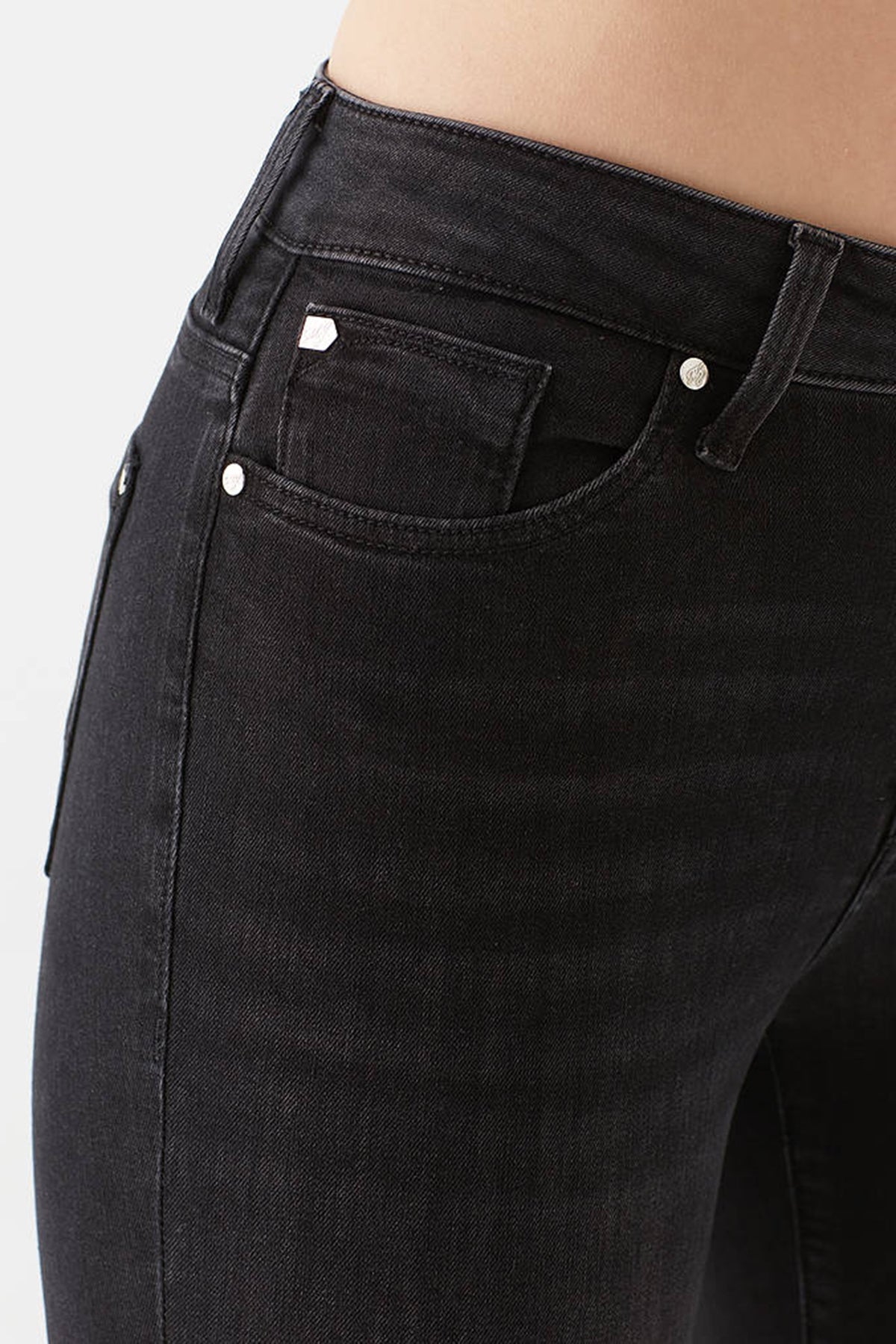 Mavi Yüksek Bel Skinny Pamuklu Tess Jeans Bayan Kot Pantolon 100328-31910 SİYAH