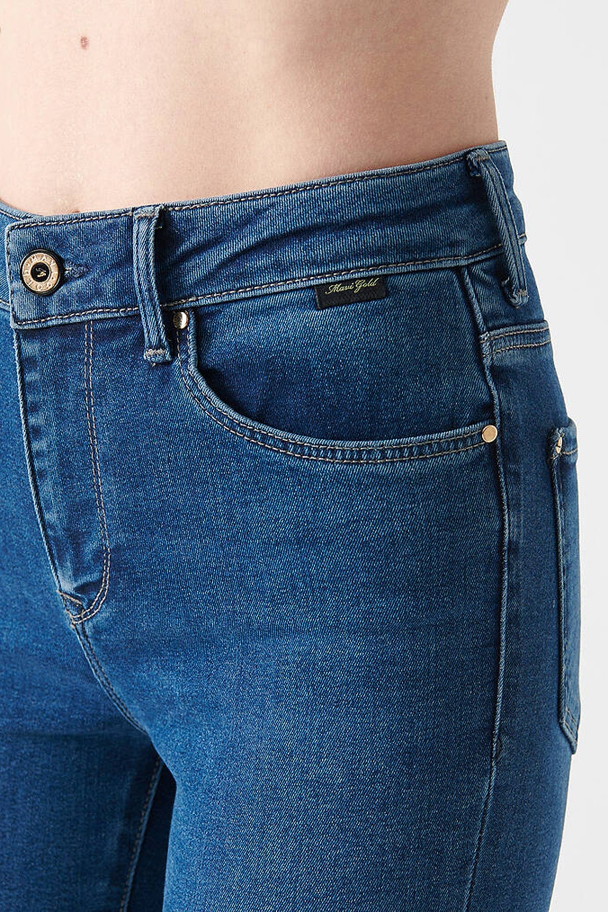 Mavi Tess Pamuklu Skinny Fit Yüksek Bel Dar Paça Jeans Bayan Kot Pantolon 100328-83011 KOYU MAVİ
